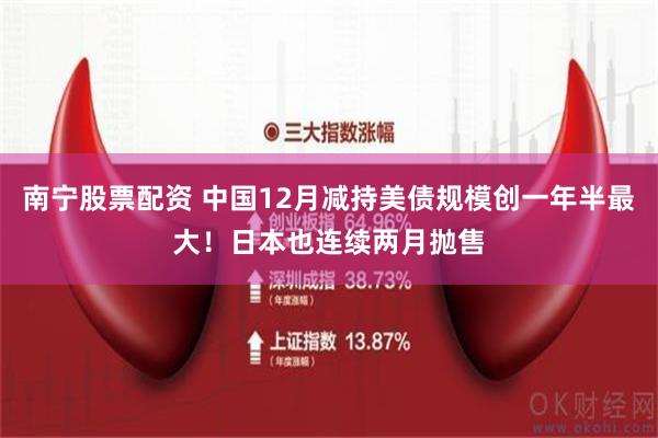 南宁股票配资 中国12月减持美债规模创一年半最大！日本也连续两月抛售