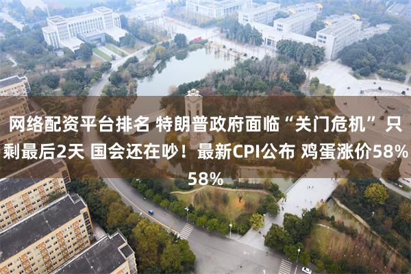 网络配资平台排名 特朗普政府面临“关门危机” 只剩最后2天 国会还在吵！最新CPI公布 鸡蛋涨价58%